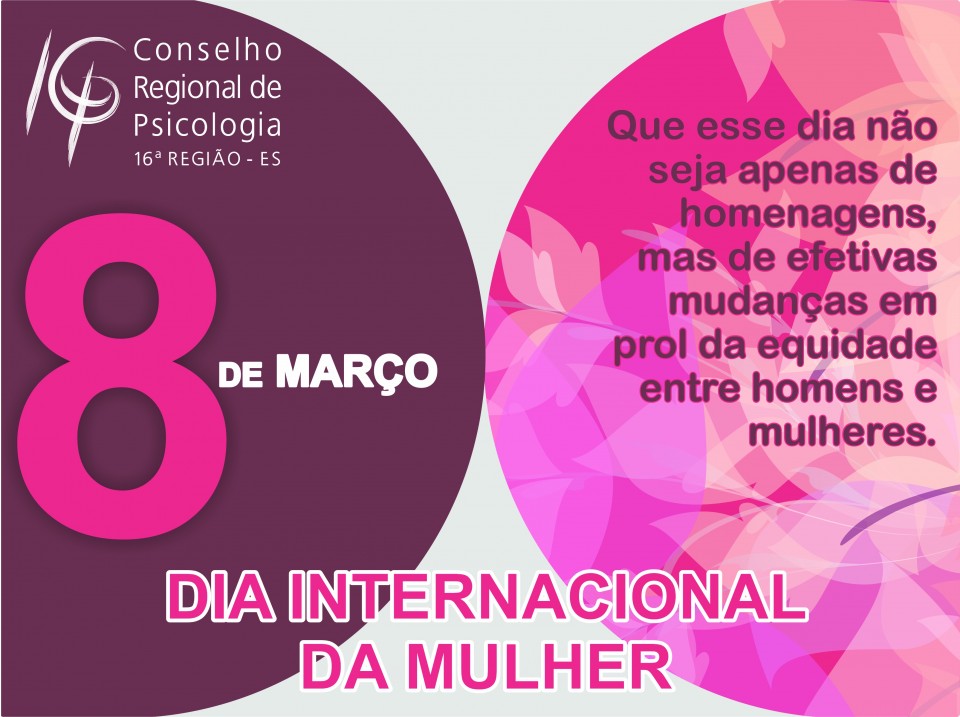 Cartão Dia Internacional da Mulher